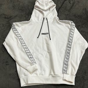 Size medium white Vanquish hoodie.